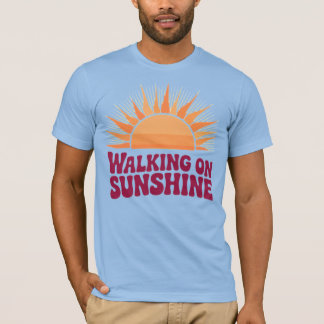 Op zonneschijn lopen t-shirt