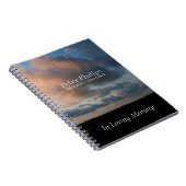 Op zonsondergang 1 gepersoaniseerd begrafenisgastb notitieboek (Rechterzijde)