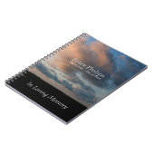 Op zonsondergang 1 gepersoaniseerd begrafenisgastb notitieboek (Linkerzijde)