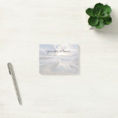 Op zonsondergang in een puddle post-it® notes (Kantoor)