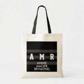 op zwart-wit afgestemde / speciale acties / aangep tote bag (Voorkant)