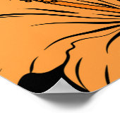 Op zwarte achtergrond. Met raster getekend schilde Poster (Hoek)