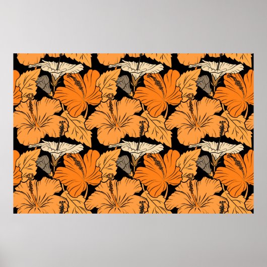 Op zwarte achtergrond. Met raster getekend schilde Poster (Voorkant)