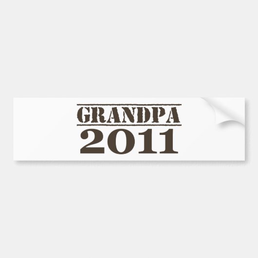 Opa 2011 bumpersticker (Voorkant)