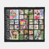 Opa 27 Aangepaste titel en kleur fotocollage Fleece Deken (Voorkant (Horizontaal))