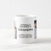 Opa 2 Aangepaste Baby Foto's en Geboortestatistiek Koffiemok (Center)