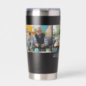 Opa 3 foto kleinkinderen  geïsoleerde drinkbeker (Voorkant)