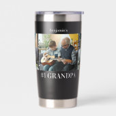 Opa 3 foto kleinkinderen  geïsoleerde drinkbeker (Links)