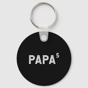 Opa 5 voor grootvader met 5 kleinkinderen sleutelhanger
