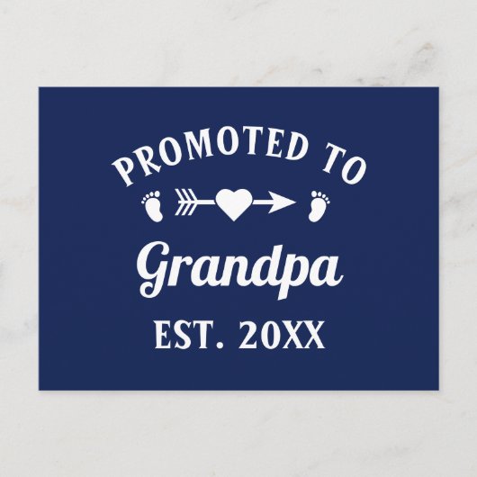 Opa Abuelo Gramps Papa promoot bij opa Briefkaart (Voorkant)