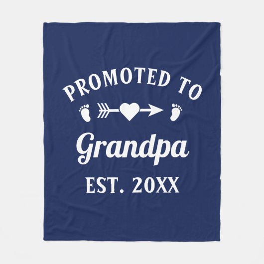 Opa Abuelo Gramps Papa promoot bij opa Fleece Deken (Voorkant)