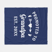 Opa Abuelo Gramps Papa promoot bij opa Fleece Deken (Voorkant (Horizontaal))