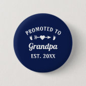 Opa Abuelo Gramps Papa promoot bij opa Ronde Button 5,7 Cm (Voorkant)
