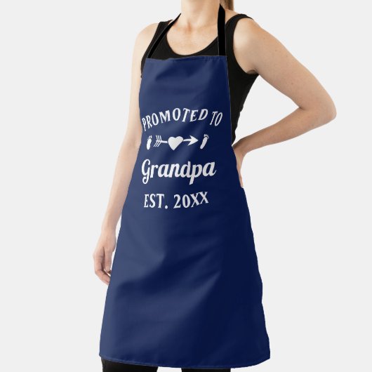 Opa Abuelo Gramps Papa promoot bij opa Schort (Insitu)