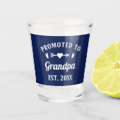 Opa Abuelo Gramps Papa promoot bij opa Shot Glas (Voorkant)