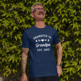 Opa Abuelo Gramps Papa promoot bij opa T-shirt