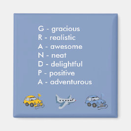 Opa Acrostic Magneet