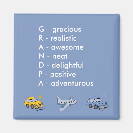 Opa Acrostic Magneet (Voorkant)