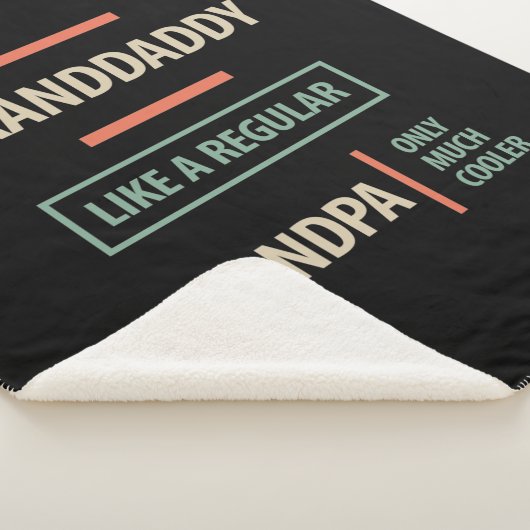 Opa als een gewone opa sherpa deken (3/4)