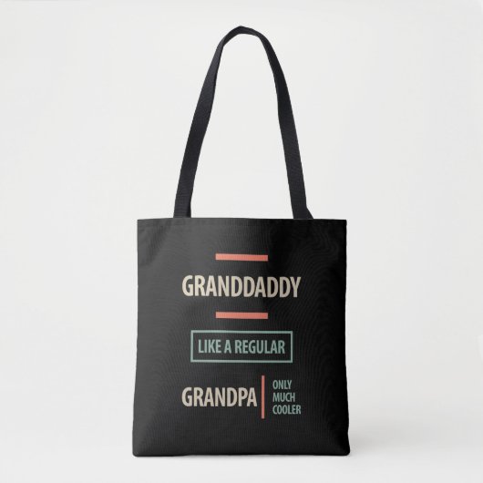 Opa als een gewone opa tote bag (Voorkant)