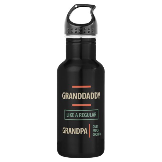 Opa als een gewone opa waterfles (Voorkant)