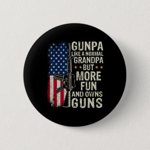 Opa als een normale opa patriottisch VS Onafhankel Ronde Button 5,7 Cm