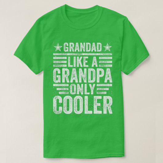 Opa als opa alleen koeler - grappige vader" t-shirt (Design voorkant)