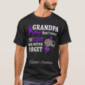 Opa Alzheimer Awareness Support Elefant T-shirt (Voorkant)