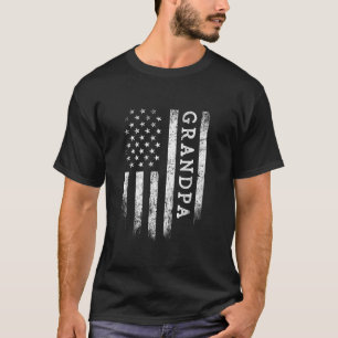 Opa Amerikaanse vlag Opa geeft patriottisch geloof T-shirt