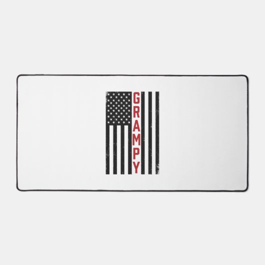 Opa Amerikaanse Vlag Patriottische Vintage Vector Bureaumat (Voorkant)
