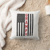 Opa Amerikaanse Vlag Patriottische Vintage Vector Kussen (Deken)