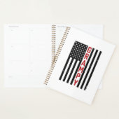 Opa Amerikaanse Vlag Patriottische Vintage Vector Planner (Display)