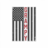 Opa Amerikaanse Vlag Patriottische Vintage Vector Sticker (Voorkant)