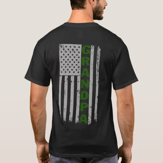 Opa Amerikaanse vlag Pride T-shirt (Achterkant)