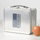 Opa Amerikaanse Vlag Versleten Patriottisch Ontwer (In situ)