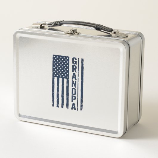 Opa Amerikaanse Vlag Versleten Patriottisch Ontwer (Voorkant)