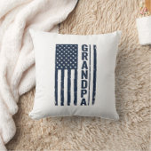 Opa Amerikaanse Vlag Versleten Patriottisch Ontwer Kussen (Deken)
