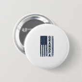 Opa Amerikaanse Vlag Versleten Patriottisch Ontwer Ronde Button 5,7 Cm (Voorkant /achterkant)