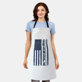 Opa Amerikaanse Vlag Versleten Patriottisch Ontwer Schort (Gedragen)