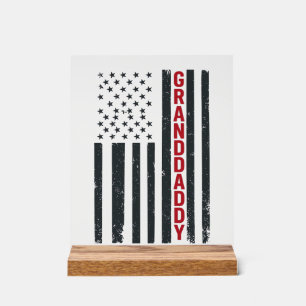 Opa Amerikaanse Vlag Vintage Patriottisch Design_ Acryl Bord