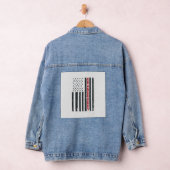 Opa Amerikaanse Vlag Vintage Patriottisch Design_ Denim Jacket (Hangar)