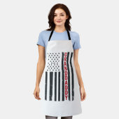 Opa Amerikaanse Vlag Vintage Patriottisch Design_ Schort (Gedragen)