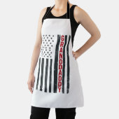 Opa Amerikaanse Vlag Vintage Patriottisch Design_ Schort (Insitu)