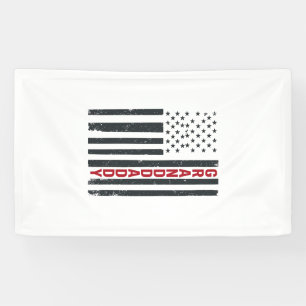 Opa Amerikaanse Vlag Vintage Patriottisch Ontwerp_ Spandoek