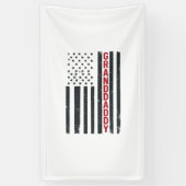 Opa Amerikaanse Vlag Vintage Patriottisch Ontwerp_ Spandoek (Verticaal)
