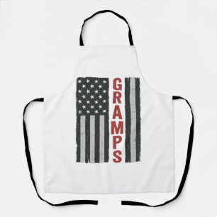 Opa Amerikaanse Vlag Vintage Patriottische Vector_ Schort