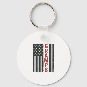 Opa Amerikaanse Vlag Vintage Patriottische Vector_ Sleutelhanger