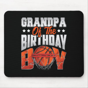 Opa basketbal verjaardag Boy Familie Baller b-da Muismat