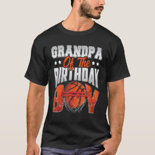 Opa basketbal verjaardag Jongen Familie Baller b d T-shirt