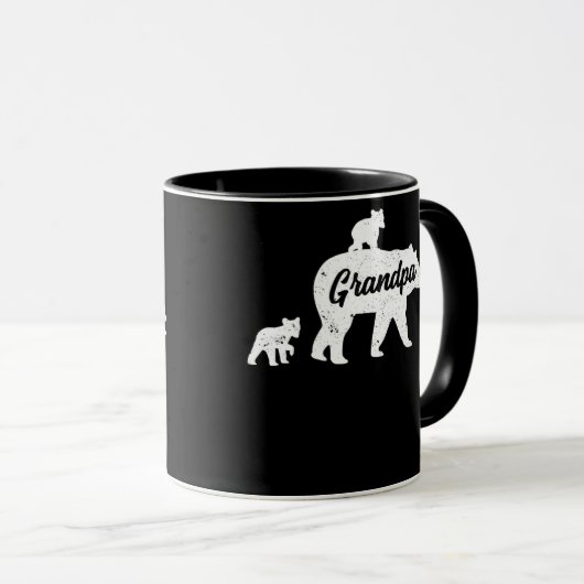 opa Beer 3 kubussen Mok (Voorkant rechts)